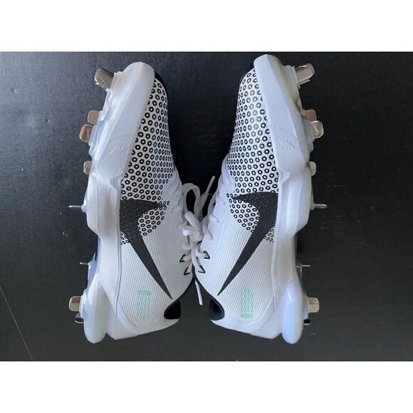 Men's Size 12 Nike Force Zoom 7 Pro Baseball Cleats White Black DC9905-103 NEW - Picture 7 of 8